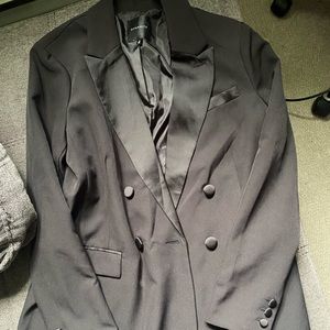 Double Breasted Tuxedo Blazer - Dynamite